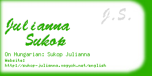julianna sukop business card